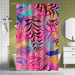 Leaves Shower Curtain 48  X 72  (small)  by Sobalvarro