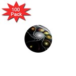 Fractal Bulbs Fantasy Curve 1  Mini Buttons (100 pack)  Front