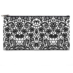 Lace Seamless Pattern With Flowers Pencil Cases by Sobalvarro