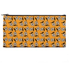 Daisy Orange Pencil Cases by snowwhitegirl