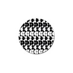 Seamless Pattern Wallpaper Golf Ball Marker (4 pack) Front