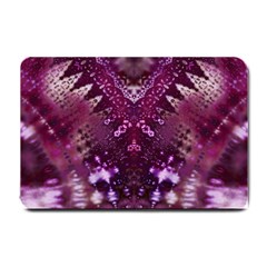 Pink Fractal Lace Small Doormat  by KirstenStar