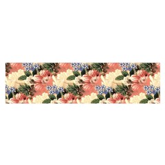 Flower Floral Decoration Pattern Satin Scarf (oblong) by Pakrebo