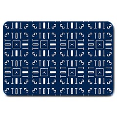 Background Blue Large Doormat  by HermanTelo