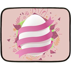 Easter Egg Double Sided Fleece Blanket (mini)  by Bajindul