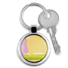 Geometric Botany Brochure Key Chain (round) by Bajindul