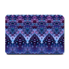 Blue Elegance Elaborate Fractal Fashion Small Doormat  by KirstenStar