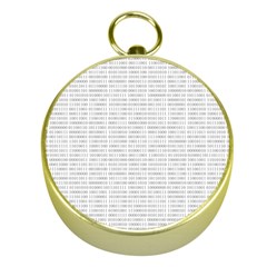 Binary Background Gold Compasses by Bajindul