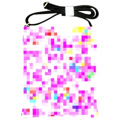 Pixelpink Shoulder Sling Bag by designsbyamerianna