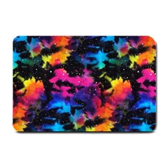 Tie Dye Rainbow Galaxy Small Doormat  by KirstenStar