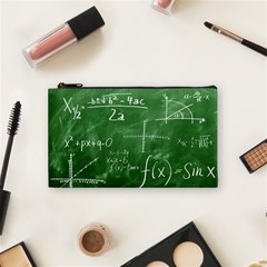 Mathematics Green Cosmetic Bag (small) by snowwhitegirl