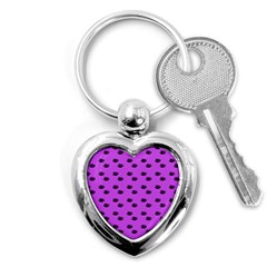 Purple Eyes Key Chain (heart) by snowwhitegirl