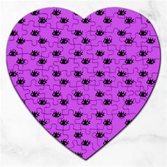 Purple Eyes Jigsaw Puzzle (heart) by snowwhitegirl