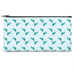 Blue Parrot Pattern Pencil Cases by snowwhitegirl