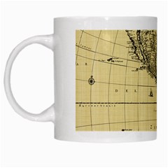 Map Vintage Old Ancient Antique White Mugs by Sudhe