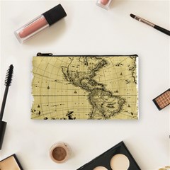 Map Vintage Old Ancient Antique Cosmetic Bag (small) by Sudhe