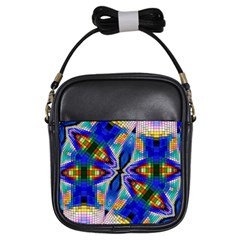 Art Kaleidoscope Meditation Mosaic Girls Sling Bag by Wegoenart