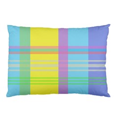 Easter Background Easter Plaid Pillow Case (two Sides) by Simbadda