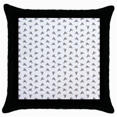 Cycling Motif Design Pattern Throw Pillow Case (black) by dflcprintsclothing