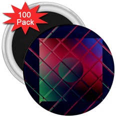 Fractal Artwork Abstract Background 3  Magnets (100 Pack) by Sudhe