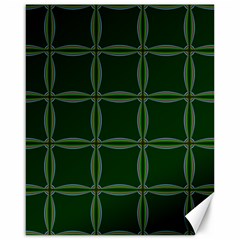 Background Pattern Design Geometric Green Canvas 16  X 20  by Sudhe