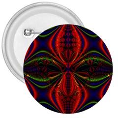 Abstract Art Fractal 3  Buttons by Sudhe