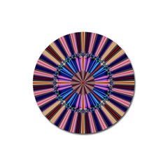 Artwork Fractal Geometrical Design Magnet 3  (round) by Pakrebo