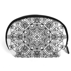 Drawing Pencil Pattern Mandala Accessory Pouch (large) by Wegoenart