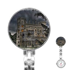 Castle Mansion Architecture House Stainless Steel Nurses Watch by Wegoenart