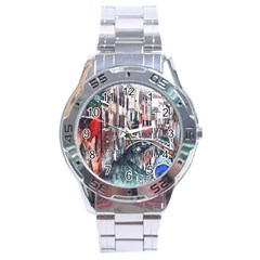 Venice Water Laguna Italy Stainless Steel Analogue Watch by Wegoenart