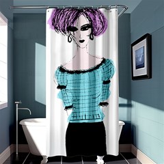 Elissa Shower Curtain 36  X 72  (stall)  by snowwhitegirl