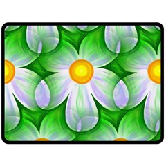 Seamless Repeating Tiling Tileable Flowers Fleece Blanket (large)  by Wegoenart