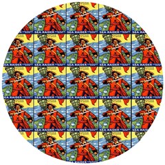 Sea Raider Wooden Puzzle Round by ArtworkByPatrick