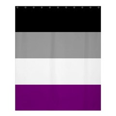 Asexual Pride Flag Lgbtq Shower Curtain 60  X 72  (medium)  by lgbtnation