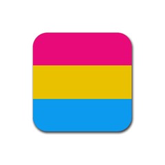 Pansexual Pride Flag Rubber Coaster (square)  by lgbtnation