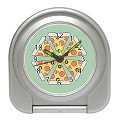 Pizza Slice Food Italian Travel Alarm Clock by Pakrebo