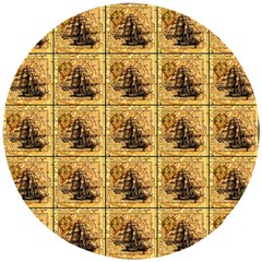 Ship Wooden Puzzle Round by ArtworkByPatrick