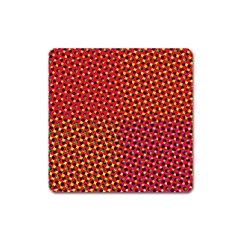 Pattern Textile Structure Abstract Square Magnet by Pakrebo