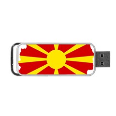 Macedonia Country Europe Flag Portable Usb Flash (one Side) by Sapixe