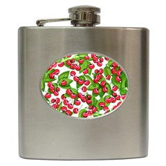 Cherry Leaf Fruit Summer Hip Flask (6 Oz) by Mariart