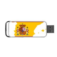 Spain Country Europe Flag Borders Portable Usb Flash (one Side) by Sapixe