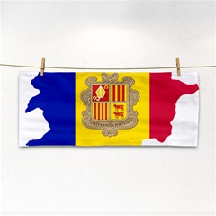 Andorra Country Europe Flag Hand Towel by Sapixe