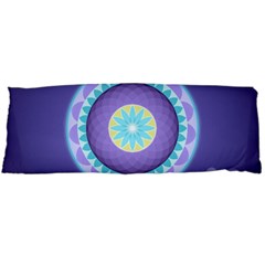 Mandala Circles Meditation Body Pillow Case (dakimakura) by Pakrebo