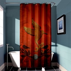 Elegant Decorative Bird Shower Curtain 36  X 72  (stall)  by FantasyWorld7