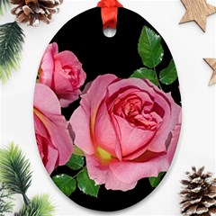 Roses Flowers Arrangement Garden Oval Ornament (two Sides) by Pakrebo