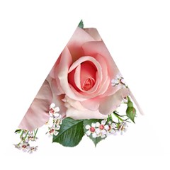 Roses Flowers Wax Flowers Wooden Puzzle Triangle by Pakrebo