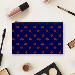 Red Rose Blue Cosmetic Bag (medium) by snowwhitegirl