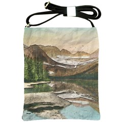 Glacier National Park Scenic View Shoulder Sling Bag by Sudhe