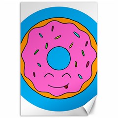 Donut Doughnut Dessert Clip Art Canvas 20  X 30  by Simbadda