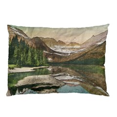 Glacier National Park Scenic View Pillow Case by Simbadda